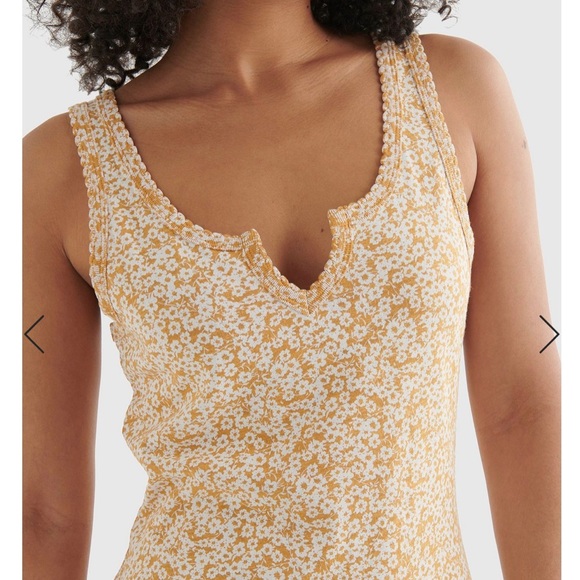 Lucky Brand Scallop Notch MIDI Dress Size Medium I 12 - Picture 4 of 11